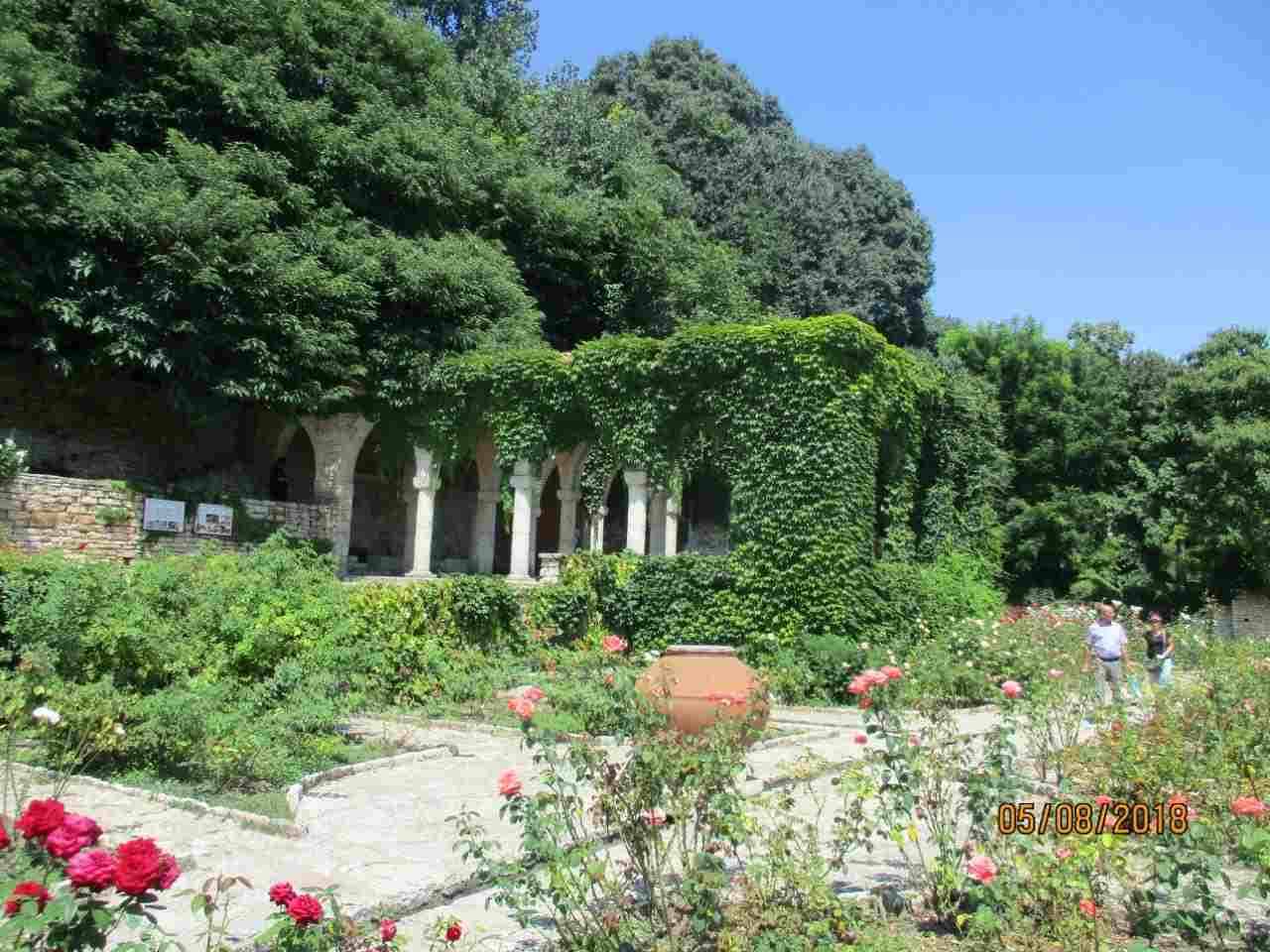 The Temple of Water in the rose garden