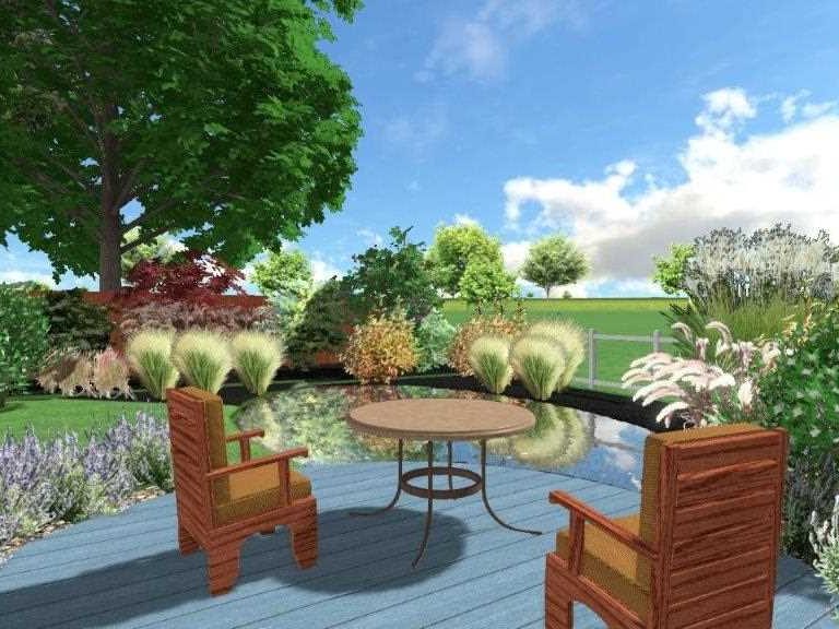 Viewport of 3D garden design, Richard Walters Garden Design